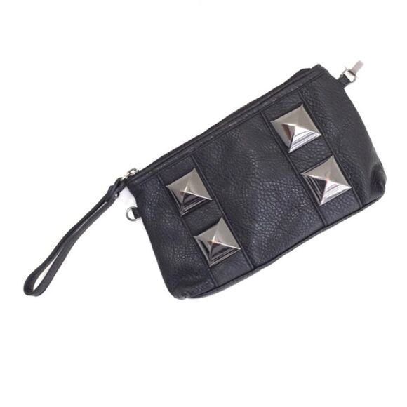 Kate Landry studded black wristlet read comm - Picture 1 of 8